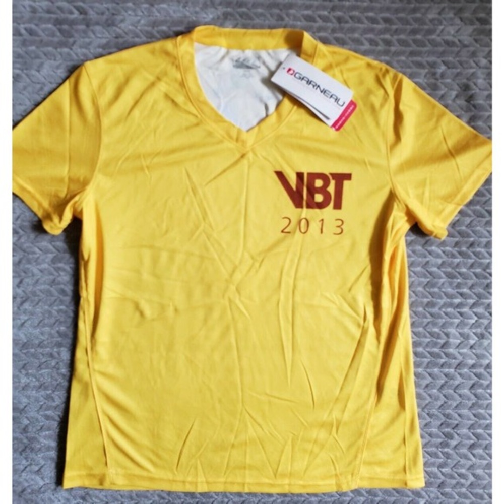 NWT Louis Garneau Cycling Shirt Women's Size XL‎ Yellow Short Sleeve